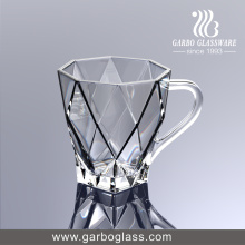 220ml Nueva taza de vidrio del molde, taza de cristal con la manija, vidrio del té, vidrio de café (GB092308DL)