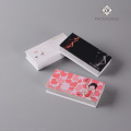 Custom made hardboard pink eyelash box packaging