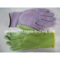 Nylon Color de punto guantes con nitrilo colorido recubierto en Paml (N1569C) de trabajo