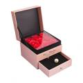 Rose Gift Box with Jewelry Rectangle Flower Box