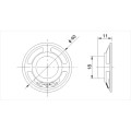 Alto-falante multimídia de 40 mm 8 ohm 0,5 watt com RoHS