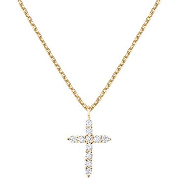 Gold Plated Cross Necklace for Women Gold Necklaces