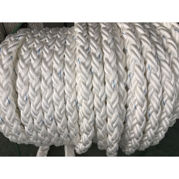 La fibra química 8-Strape rope el polietileno de la cuerda del amarre, poliéster mezclado, cuerda de nylon