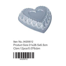 Heart shaped aluminium cake pan