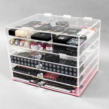 Make-up Aufbewahrungs-Organizer-Würfel aus klarem Acryl