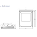 Lâmpada magro impermeável do projetor do diodo emissor de luz da CC 12V-24V da luz de inundação da ESPIGA IP65 de 50 IP65