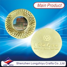 Monnaie de finition en or Epoxy Sticker Logo Coin for Souvenir (LZY1300014)