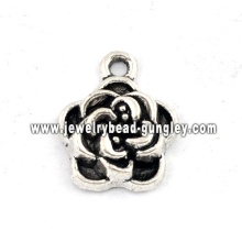 Flower shape jewelry alloy pendant necklace