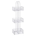 rose gold steel metal wire corner storage rack