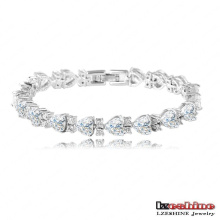 Heart Shaped Zircon Chain Bracelet Fashion (CBR0017-B)