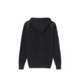 Men's Knitted Epaulet Asymmetric Zip Button Hoodie