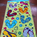 Customized Cotton reactive dye printed beach towel