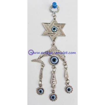 Wholesale Blue Evil Eye The Star Of David Dolphin Wall Decoration