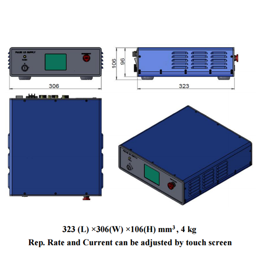 power supply of high energy laser PSU-DPS-Q-I