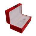 Red Flip Leather Perfume Oil Packaging Gift Box