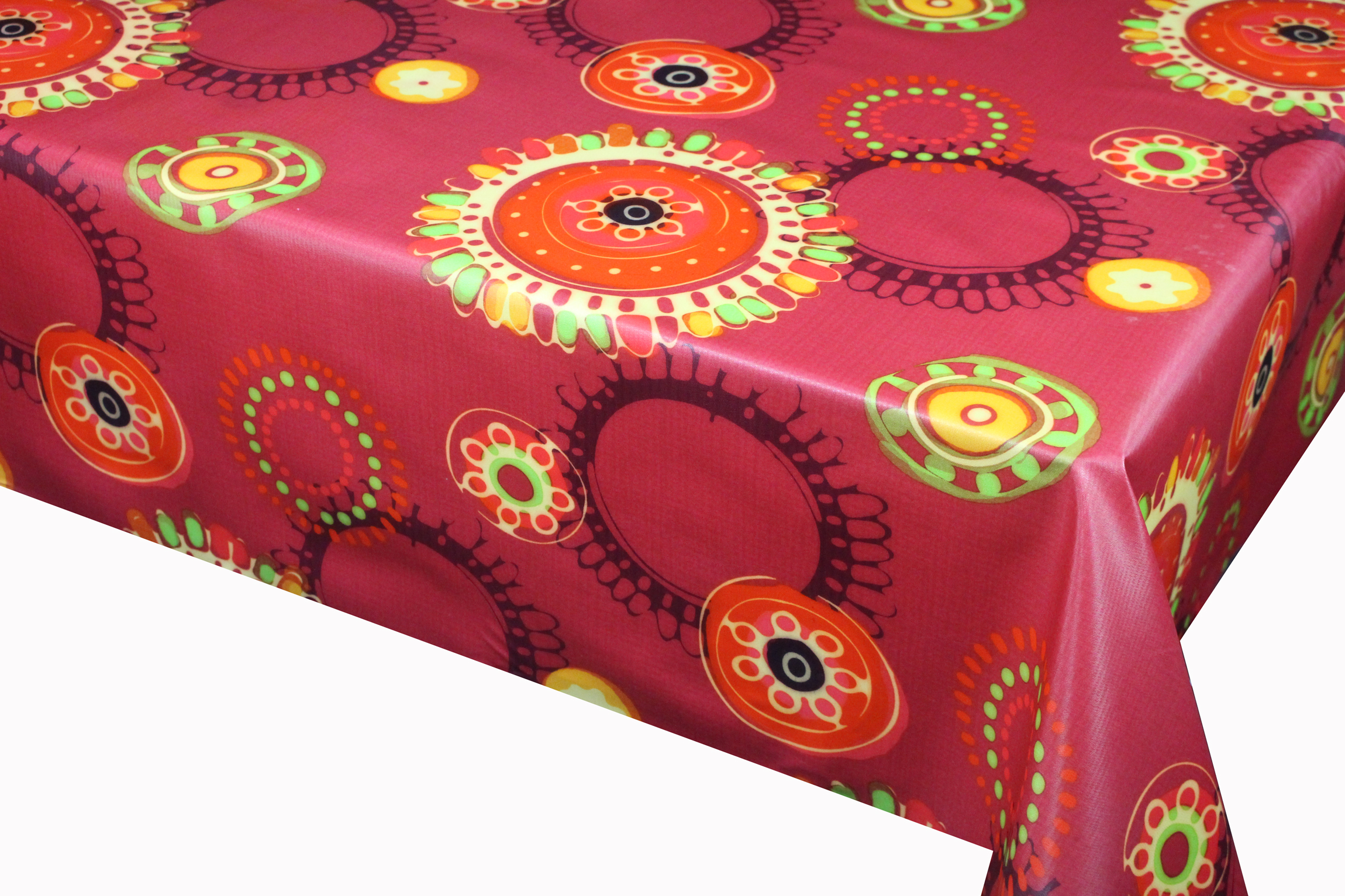 Printed Tablecloth With Fabric Backing