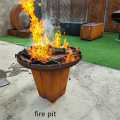 Outdoor Fireplace Charcoal Grill Corten BBQ