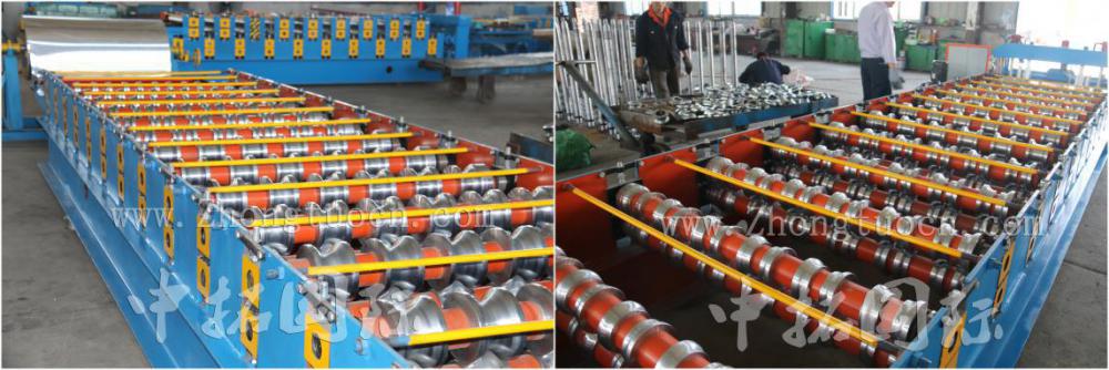 Glazed Steel Tile Roll Forming Machine/High Rib Roofing Panel Roll Forming Machine/Roof Panel Machine