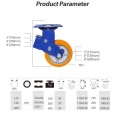 Heavy Duty Shock Absorber TPU Industrial Swivel Casters