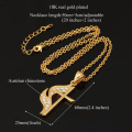 New Unique Fire Cross Pendants 2 Colors 18K Gold/Platinum Plated Choker Cross Necklaces & Pendants