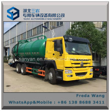 Sino HOWO Rhd LHD 6X4 16000 Litres Camion-citerne à aspiration d&#39;eaux usées à vide