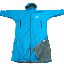 Bata de cambio de surf con capucha impermeable con Liner Sherpa