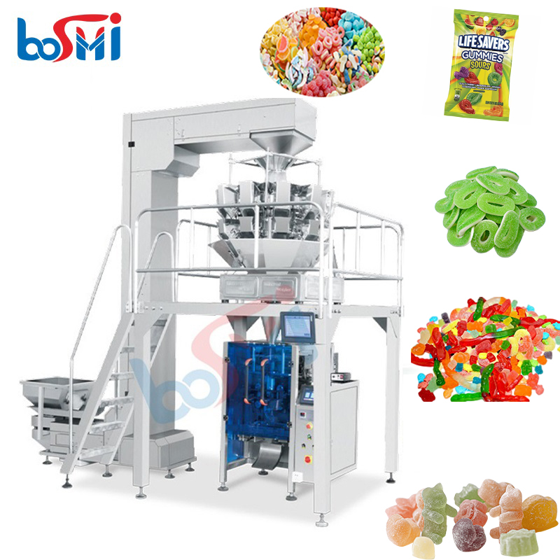 Automatic Multihead Weigher Gummy Bear Candy Candies Packaging Machine Gummies Soft Candy Packing Machine1 Automatic Multihead Weigher Gummy Bear Candy Candies Packaging Machine Gummies Soft Candy Packing Machine1