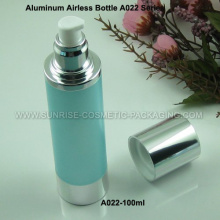 Flacon de 100ml en aluminium sérique Airless presse