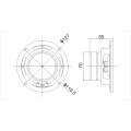 5 polegadas 128 mm 6ohm 5wrms midbass estante alto-falante