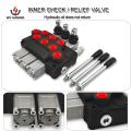 45L/min Hydraulic Bank Oil Monoblock Detent Control Valve