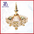 Gold Candy Jar, Стеклянный сахарный горшок в упаковке цвета Box (GB1802S-DN)