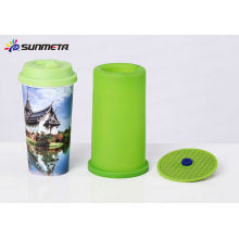 Taza de viaje 3D Sublimation FREESUB Abrazadera de silicio