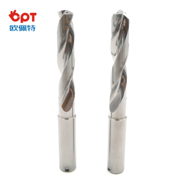 Long shank carbide twist drill bits for steel