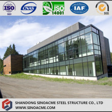 Light Steel Frame Villa with Glass Curtain Wall