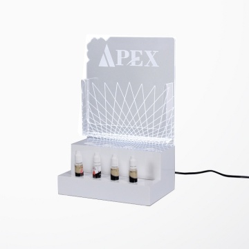 Expositor de acrílico APEX e-Liquid Juice com led