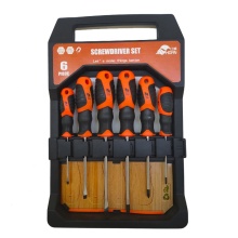 High hardness 6 pcs screwdriver set with box