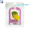 Reusable baby food spout pouch plastic drink bags