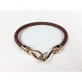 Fish Hook Buckle Leather Bracelet