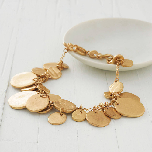 Gold Coin Bracelet