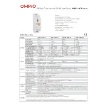 Omwo Wxe-15dr-5 Salida simple Alimentación de conmutación de carril DIN