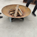 Outdoor Corten Steel Fire Pit Water Bowl