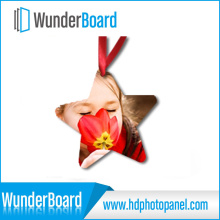 Sublimation Printing on Metal Ornament Aluminum Panel Customized Shape