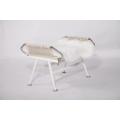 PP225 Tabouret de drisse en peau de mouton