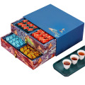 Tea Paper Packaging 2 Layers Sliding Drawer Boxes