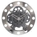 Classic Stainless Steel Gear Wall Clocks Black