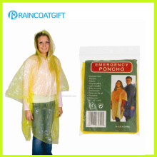 Yellow Cheap Disposable Women′s Rain Poncho