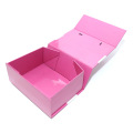 Caja de regalo de vestido de novia de diseño rosa personalizado