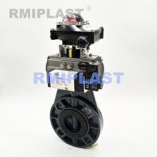 Pneumatic Butterfly Valve CPVC ANSI CL150