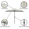 Outerlead 9 Foot Half Round Outdoor Patio Umbrella