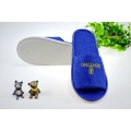 Blue Terry Slipper Handtuchschuh mit offener Zehenpartie